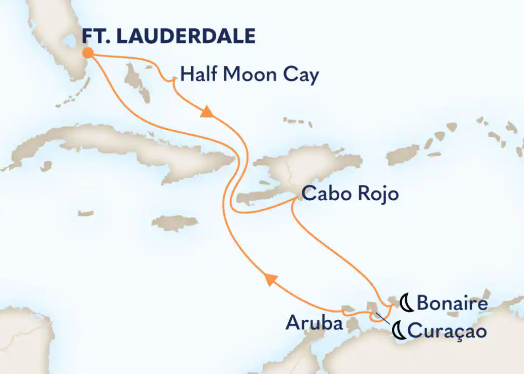 Caribbean Explorer Map