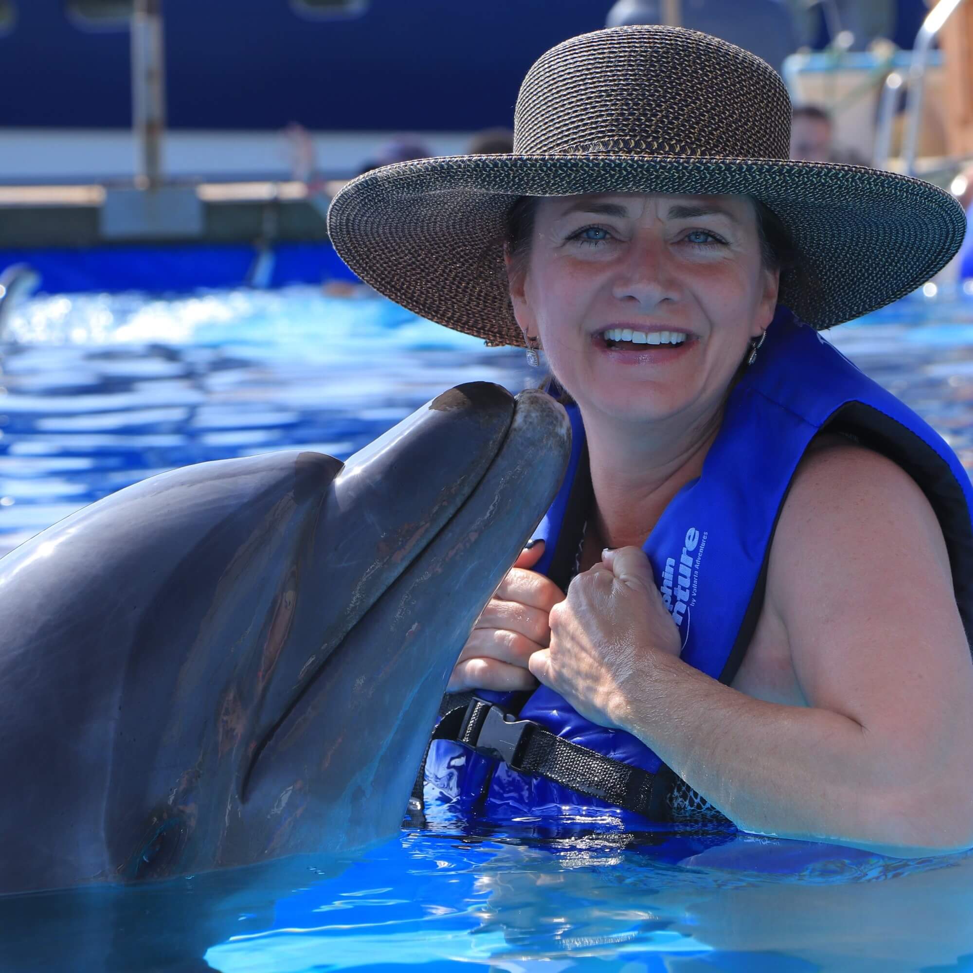 Dolphin with the Lady