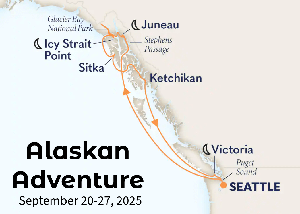 Alaskan Adventure 2025 Map